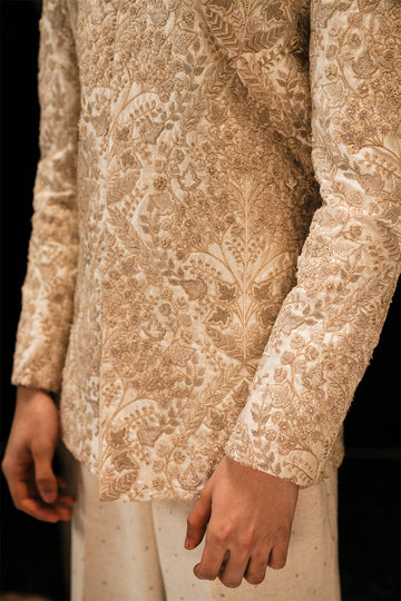 'MEHR' HAND EMBROIDERED BANDHGALA JACKET